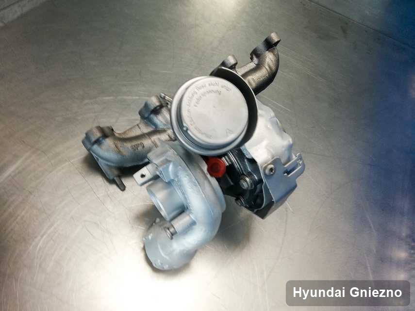 Zregenerowana w pracowni regeneracji w Gnieznie turbosprężarka do auta koncernu Hyundai przygotowana w warsztacie wyremontowana przed wysyłką