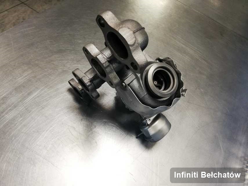 Zregenerowana w laboratorium w Bełchatowie turbosprężarka do aut  firmy Infiniti przyszykowana w pracowni naprawiona przed nadaniem