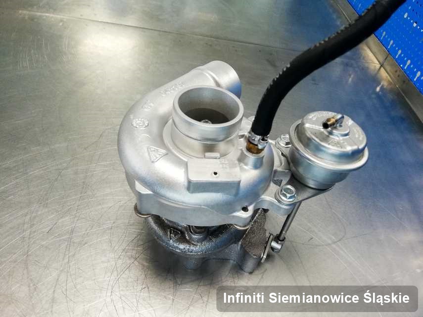 Wyremontowana w pracowni w Siemianowicach Śląskich turbosprężarka do samochodu koncernu Infiniti przygotowana w warsztacie po naprawie przed spakowaniem
