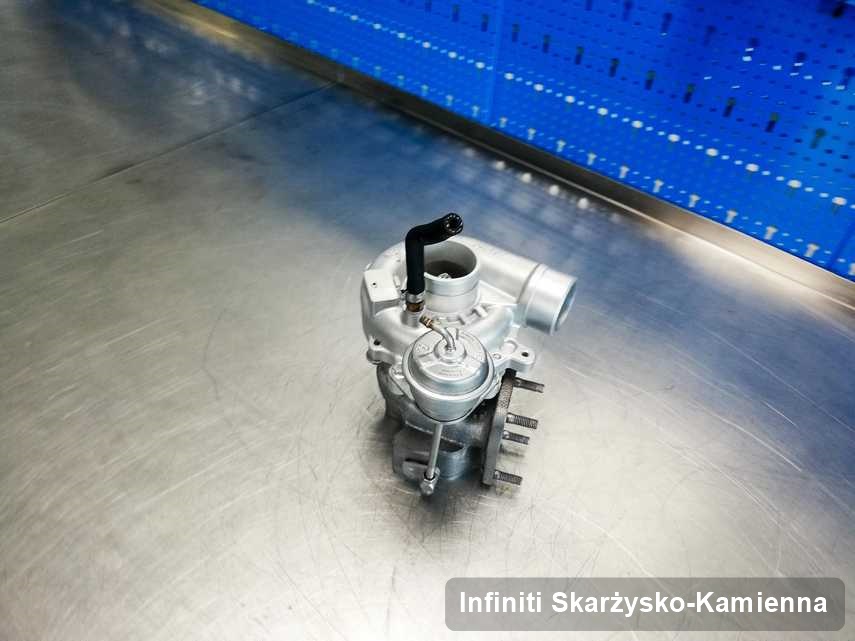 Naprawiona w przedsiębiorstwie w Skarżysku-Kamiennej turbina do auta producenta Infiniti przygotowana w laboratorium po remoncie przed wysyłką