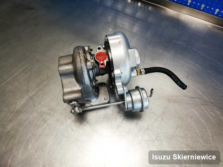 Zregenerowana w laboratorium w Skierniewicach turbosprężarka do osobówki spod znaku Isuzu przygotowana w laboratorium naprawiona przed nadaniem