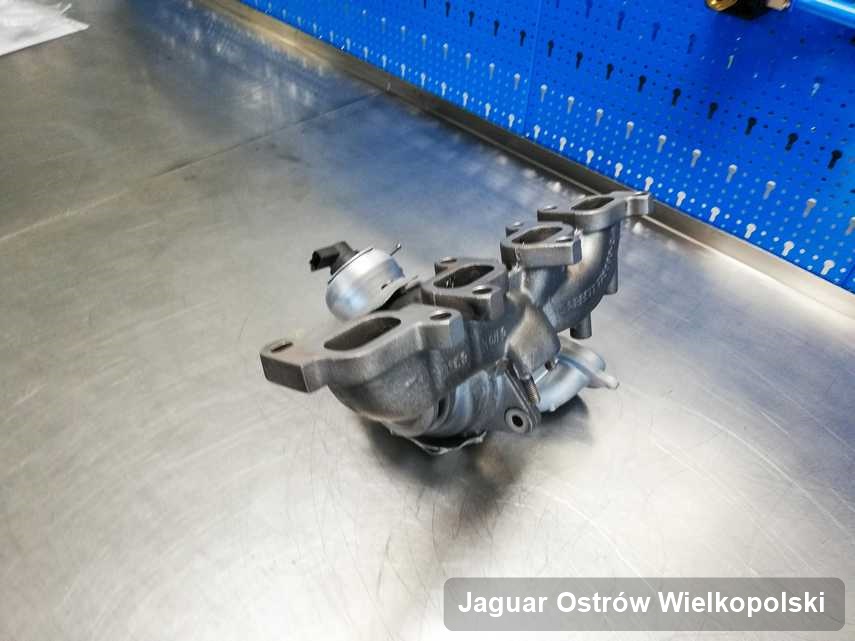 Wyczyszczona w firmie zajmującej się regeneracją w Ostrowie Wielkopolskim turbina do pojazdu koncernu Jaguar przygotowana w warsztacie zregenerowana przed spakowaniem