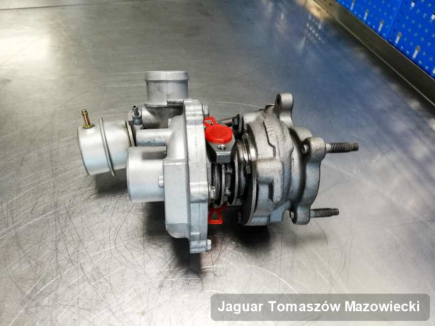 Naprawiona w firmie w Tomaszowie Mazowieckim turbosprężarka do osobówki koncernu Jaguar przyszykowana w pracowni naprawiona przed wysyłką