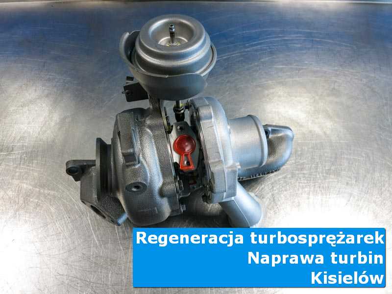 Turbosprężarka po wizycie w ASO na stole w laboratorium z Kisielowa