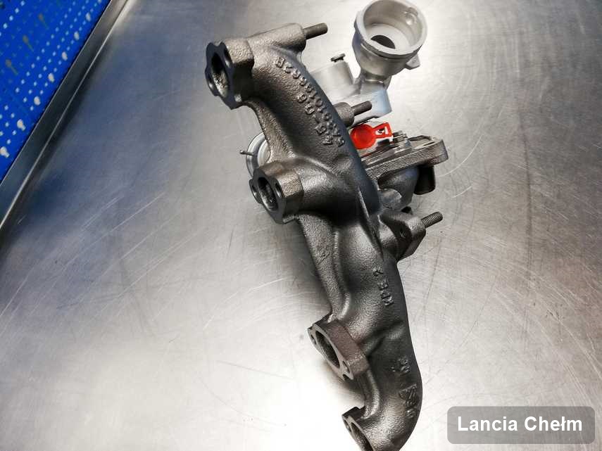 Wyczyszczona w firmie w Chełmie turbina do samochodu producenta Lancia przygotowana w warsztacie po regeneracji przed spakowaniem