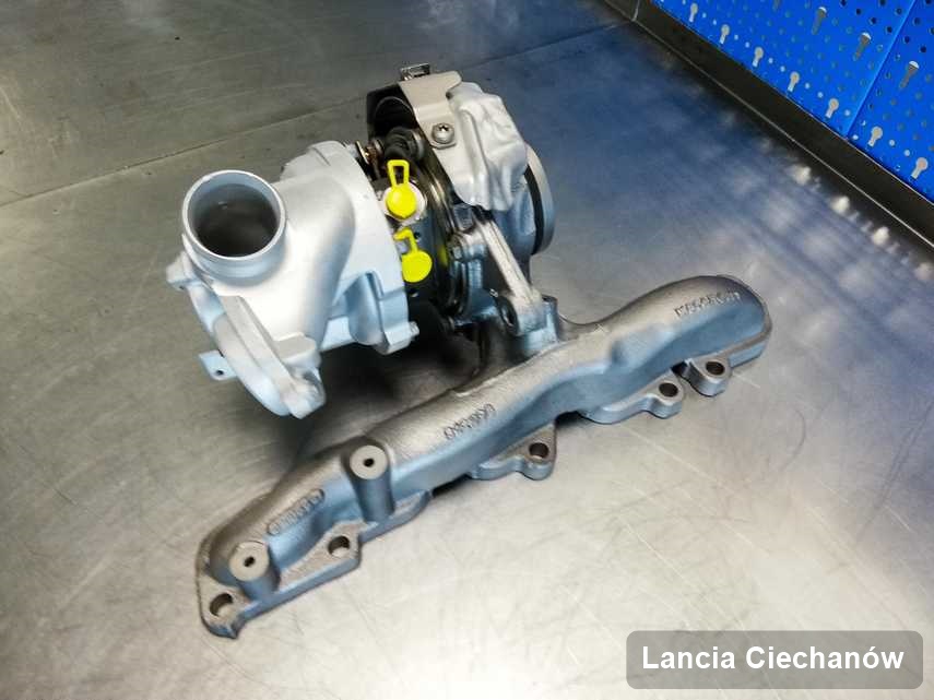 Zregenerowana w laboratorium w Ciechanowie turbina do osobówki koncernu Lancia przygotowana w laboratorium po remoncie przed wysyłką