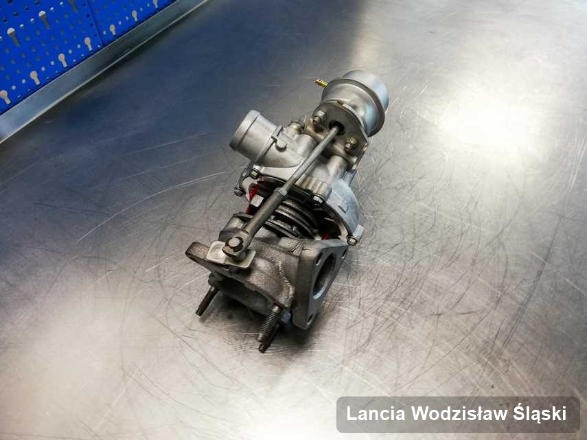 Wyremontowana w pracowni w Wodzisławiu Śląskim turbosprężarka do aut  producenta Lancia przygotowana w warsztacie naprawiona przed nadaniem