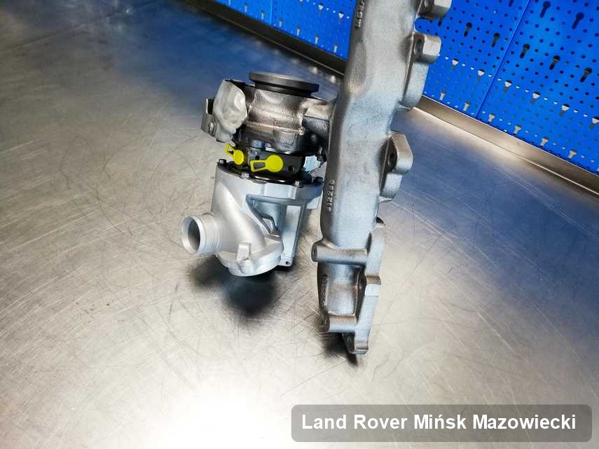 Zregenerowana w laboratorium w Mińsku Mazowieckim turbosprężarka do samochodu firmy Land Rover przyszykowana w warsztacie wyremontowana przed nadaniem