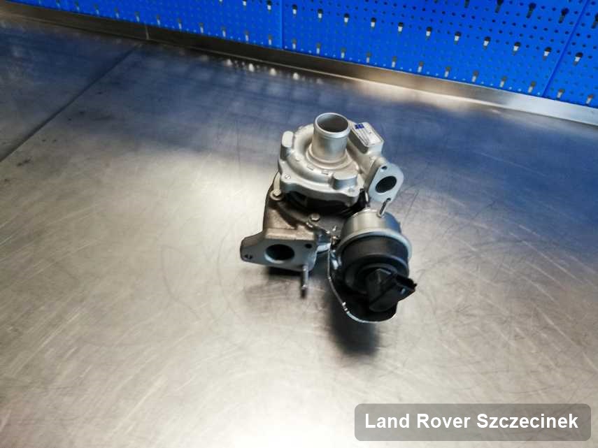 Zregenerowana w firmie w Szczecinku turbosprężarka do aut  koncernu Land Rover przyszykowana w laboratorium naprawiona przed wysyłką