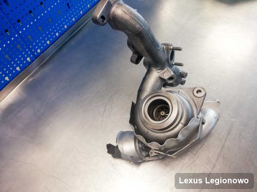 Wyczyszczona w firmie w Legionowie turbina do auta producenta Lexus przygotowana w pracowni zregenerowana przed nadaniem