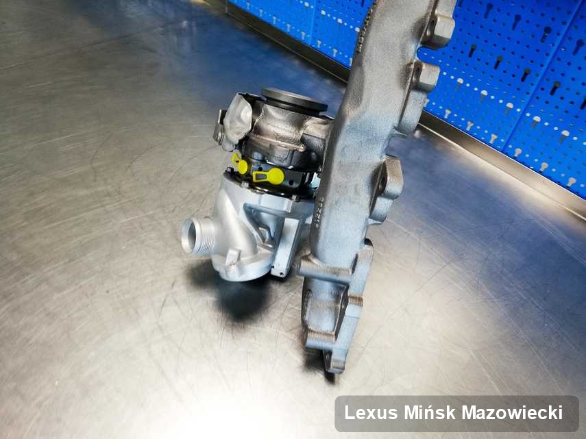 Naprawiona w pracowni w Mińsku Mazowieckim turbina do pojazdu producenta Lexus przygotowana w pracowni po remoncie przed wysyłką