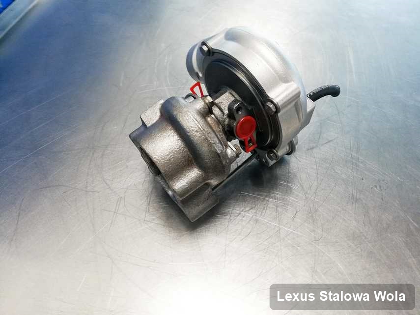Wyczyszczona w firmie w Stalowej Woli turbosprężarka do aut  firmy Lexus przygotowana w warsztacie zregenerowana przed nadaniem