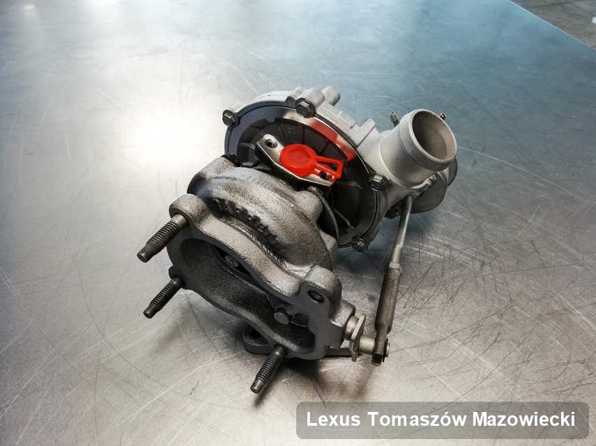 Wyczyszczona w pracowni regeneracji w Tomaszowie Mazowieckim turbosprężarka do auta producenta Lexus przyszykowana w pracowni po naprawie przed spakowaniem