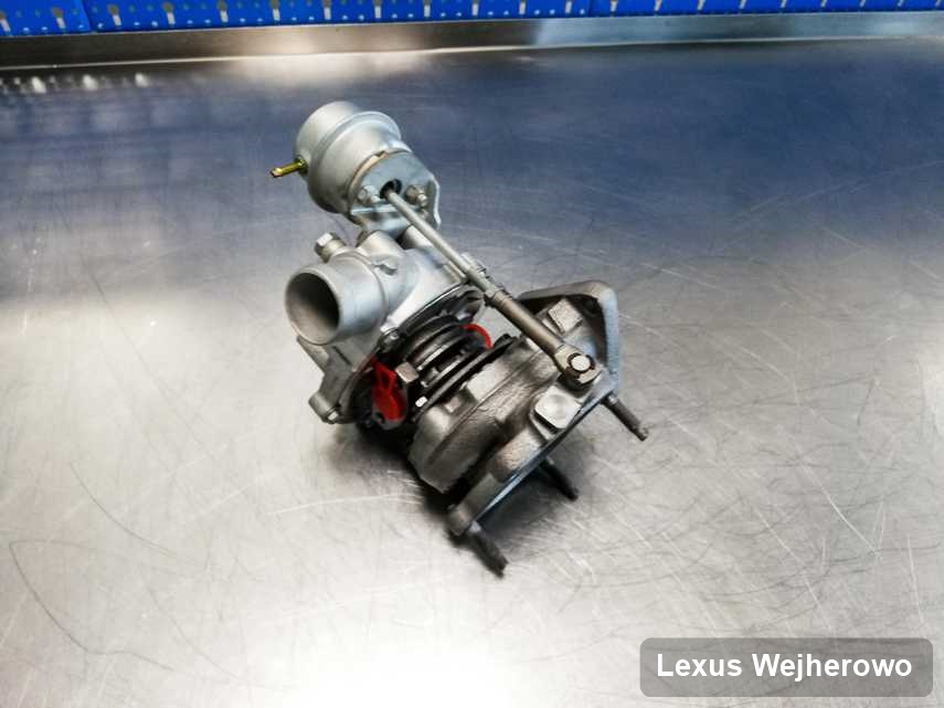 Naprawiona w firmie w Wejherowie turbina do samochodu firmy Lexus przyszykowana w warsztacie naprawiona przed wysyłką
