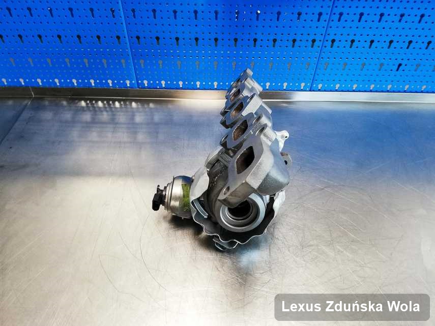 Wyczyszczona w firmie zajmującej się regeneracją w Zduńskiej Woli turbina do aut  producenta Lexus przygotowana w warsztacie zregenerowana przed spakowaniem