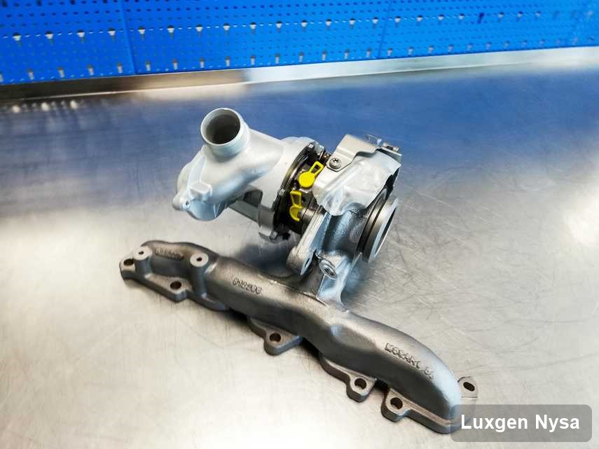Wyremontowana w firmie zajmującej się regeneracją w Nysie turbosprężarka do pojazdu koncernu Luxgen przyszykowana w pracowni naprawiona przed wysyłką