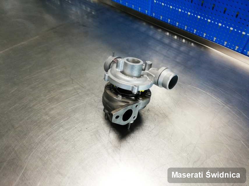 Wyremontowana w pracowni regeneracji w Świdnicy turbosprężarka do osobówki firmy Maserati przygotowana w pracowni naprawiona przed wysyłką