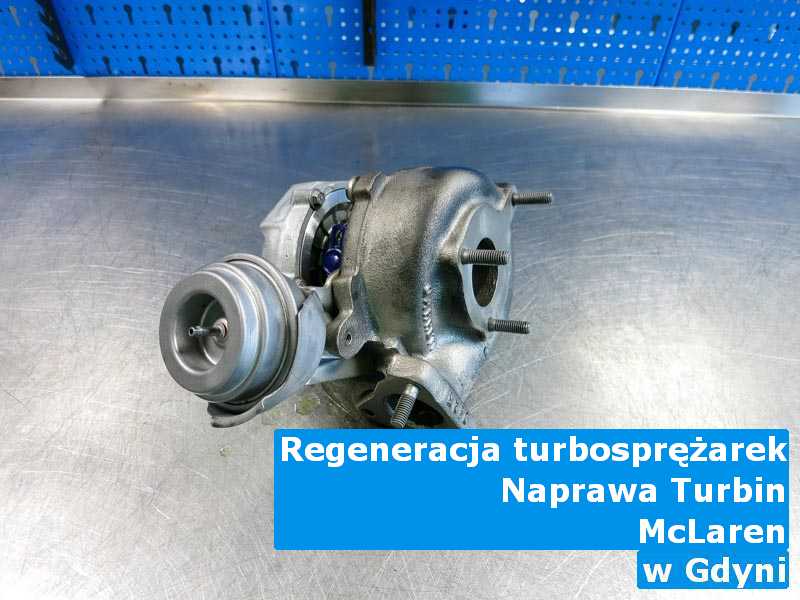 Turbosprężarka z samochodu McLaren po wizycie w pracowni w Gdyni