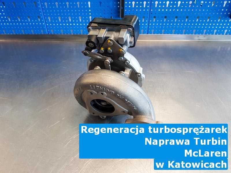 Turbosprężarki z samochodu McLaren w pracowni regeneracji z Katowic