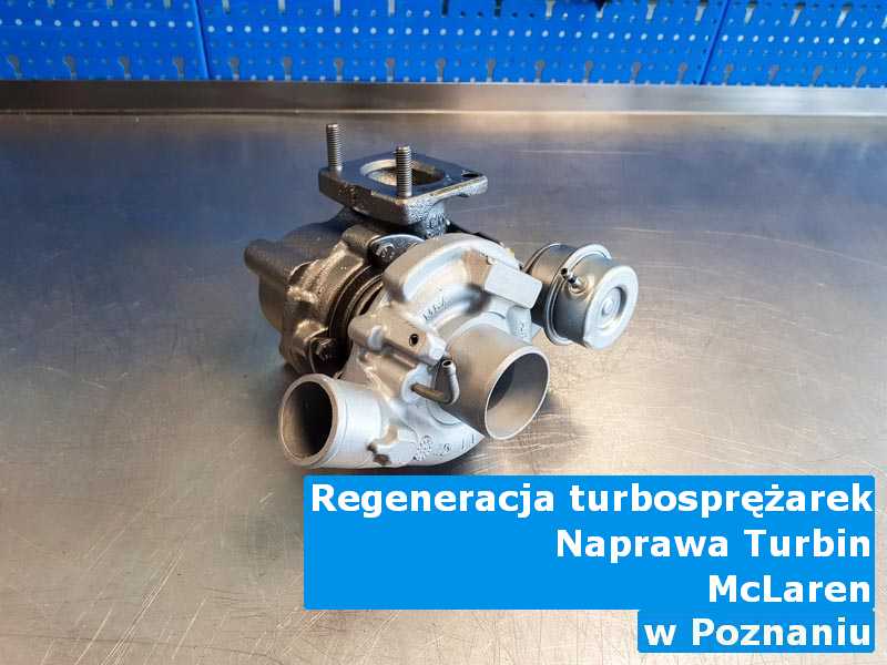 Turbosprężarki z auta McLaren po diagnostyce pod Poznaniem