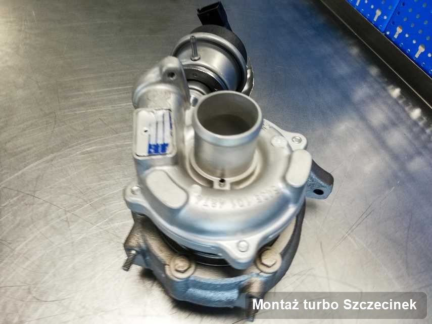 Turbosprężarka po realizacji serwisu Montaż turbo w serwisie z Szczecinka działa jak nowa przed wysyłką