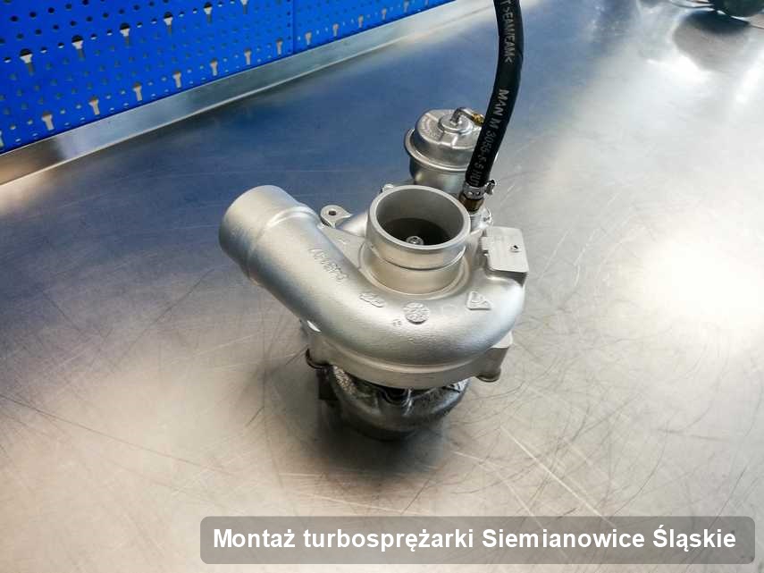 Turbosprężarka po przeprowadzeniu serwisu Montaż turbosprężarki w pracowni w Siemianowicach Śląskich w doskonałym stanie przed wysyłką