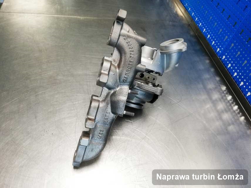 Turbosprężarka po przeprowadzeniu serwisu Naprawa turbin w firmie w Łomży w doskonałym stanie przed spakowaniem