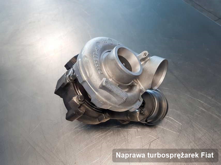 Turbina do samochodu z logo Fiat naprawiona w laboratorium gdzie wykonuje się usługę Naprawa turbosprężarek