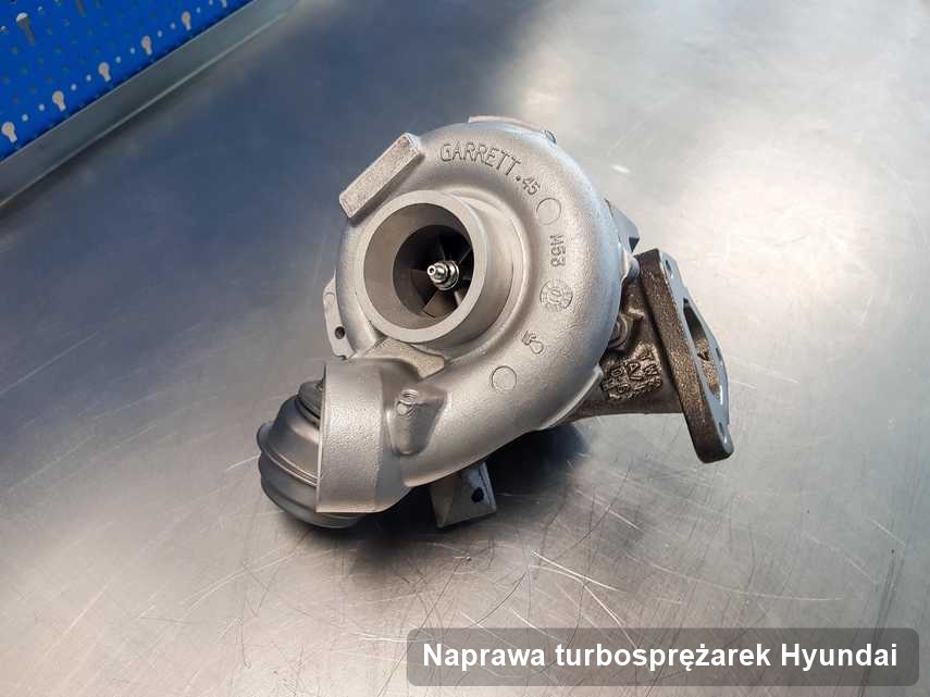 Turbina do samochodu z logo Hyundai wyremontowana w laboratorium gdzie zleca się serwis Naprawa turbosprężarek