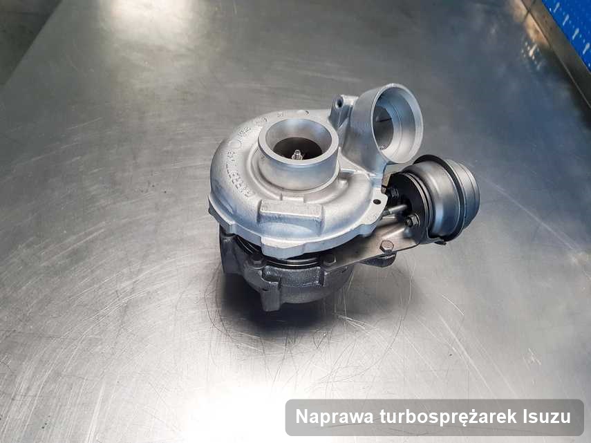 Turbosprężarka do pojazdu marki Isuzu wyremontowana w laboratorium gdzie zleca się serwis Naprawa turbosprężarek