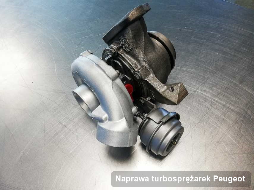 Turbina do pojazdu firmy Peugeot zregenerowana w pracowni gdzie przeprowadza się  usługę Naprawa turbosprężarek