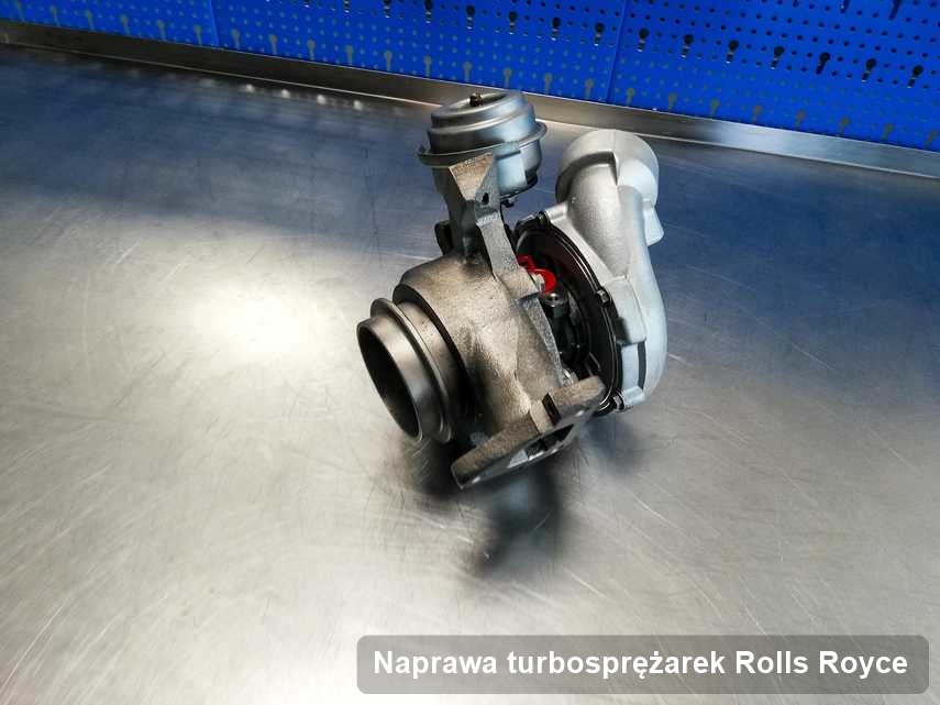 Turbina do diesla firmy Rolls Royce naprawiona w laboratorium gdzie przeprowadza się  serwis Naprawa turbosprężarek