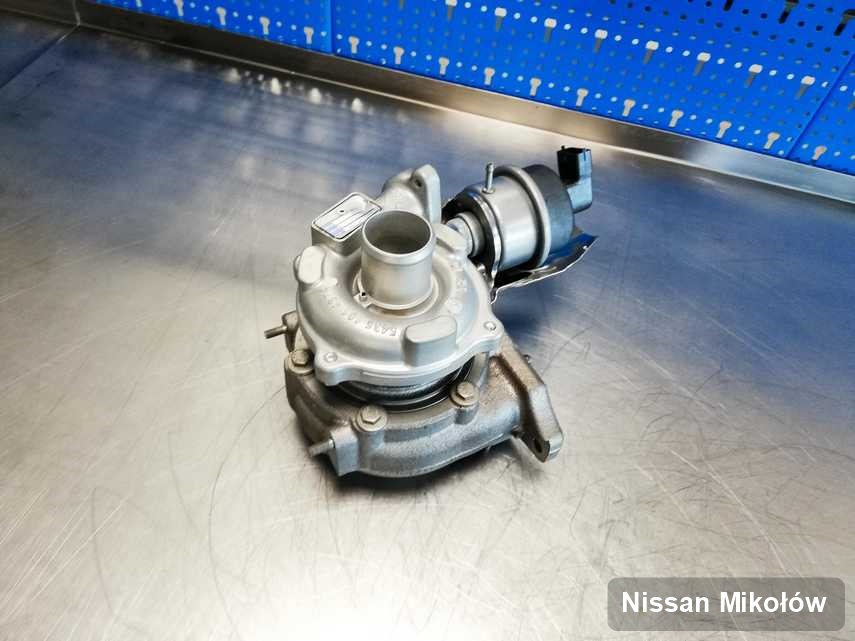 Naprawiona w laboratorium w Mikołowie turbina do aut  spod znaku Nissan przygotowana w pracowni po naprawie przed spakowaniem
