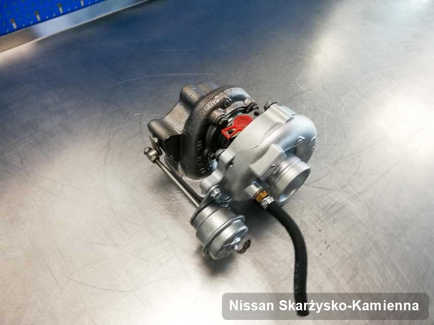 Zregenerowana w firmie zajmującej się regeneracją w Skarżysku-Kamiennej turbosprężarka do aut  koncernu Nissan przygotowana w warsztacie zregenerowana przed wysyłką