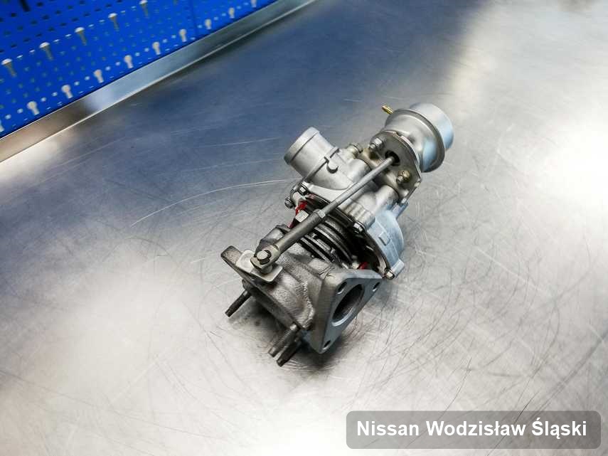 Naprawiona w przedsiębiorstwie w Wodzisławiu Śląskim turbina do aut  spod znaku Nissan przygotowana w laboratorium po remoncie przed wysyłką