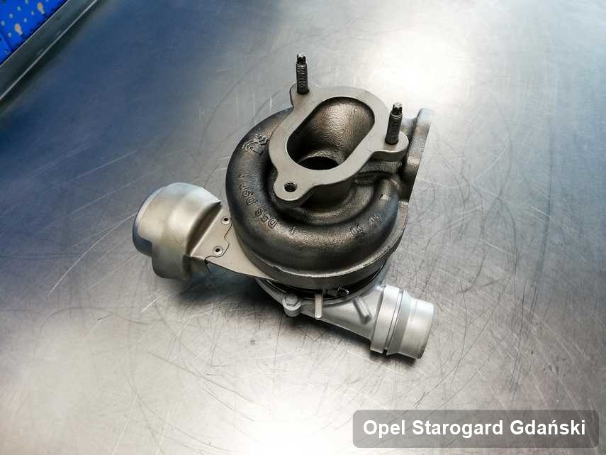Naprawiona w pracowni regeneracji w Starogardzie Gdańskim turbosprężarka do auta koncernu Opel przyszykowana w laboratorium po remoncie przed spakowaniem