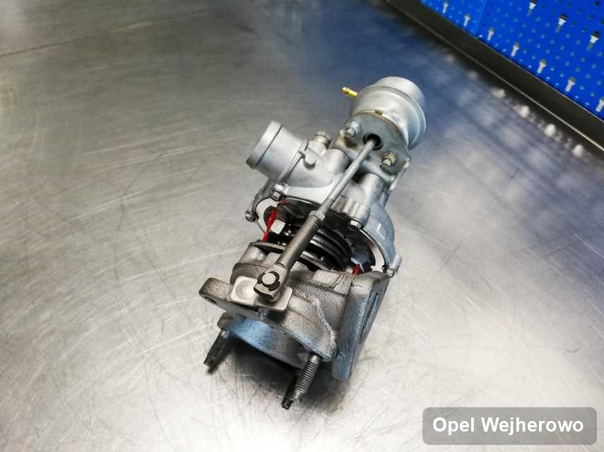 Zregenerowana w przedsiębiorstwie w Wejherowie turbina do pojazdu marki Opel przyszykowana w warsztacie zregenerowana przed spakowaniem