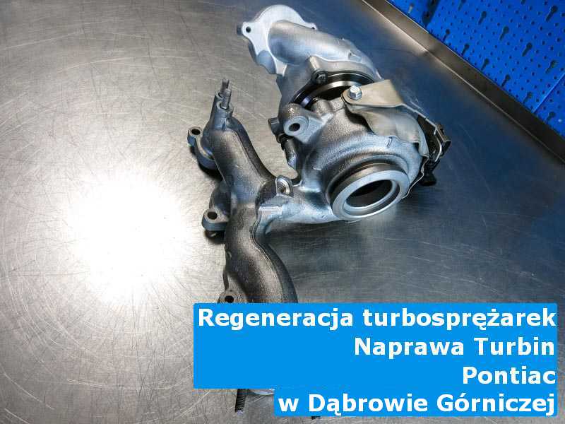 Wyremontowana w firmie w Dąbrowie Górniczej turbosprężarka do pojazdu z logo Pontiac przyszykowana w laboratorium po naprawie przed nadaniem