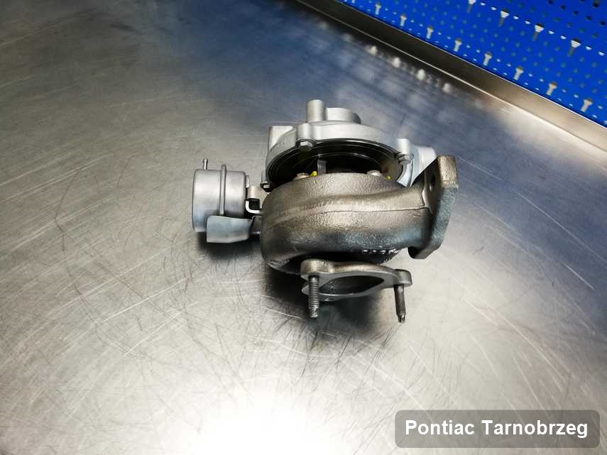 Naprawiona w laboratorium w Tarnobrzegu turbosprężarka do pojazdu producenta Pontiac przyszykowana w laboratorium po naprawie przed spakowaniem