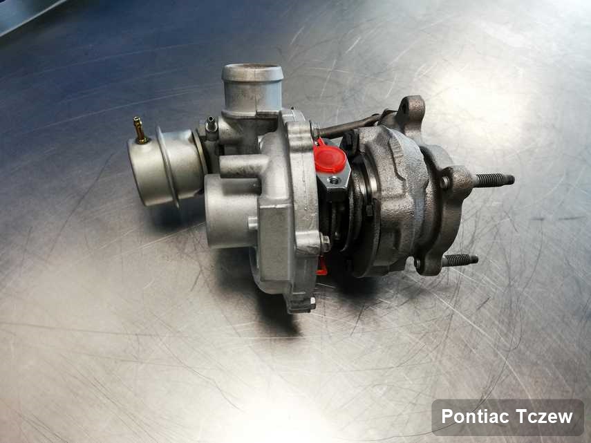 Naprawiona w firmie w Tczewie turbosprężarka do auta koncernu Pontiac przyszykowana w laboratorium po regeneracji przed wysyłką