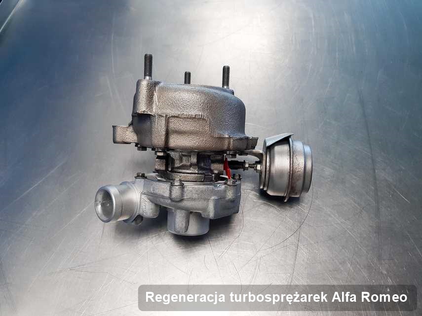 Turbina do samochodu osobowego producenta Alfa Romeo wyremontowana w przedsiębiorstwie gdzie zleca się usługę Regeneracja turbosprężarek