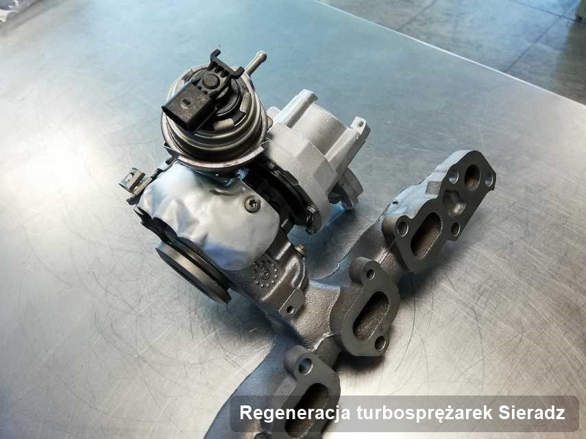 Turbosprężarka po wykonaniu serwisu Regeneracja turbosprężarek w firmie z Sieradza działa jak nowa przed wysyłką