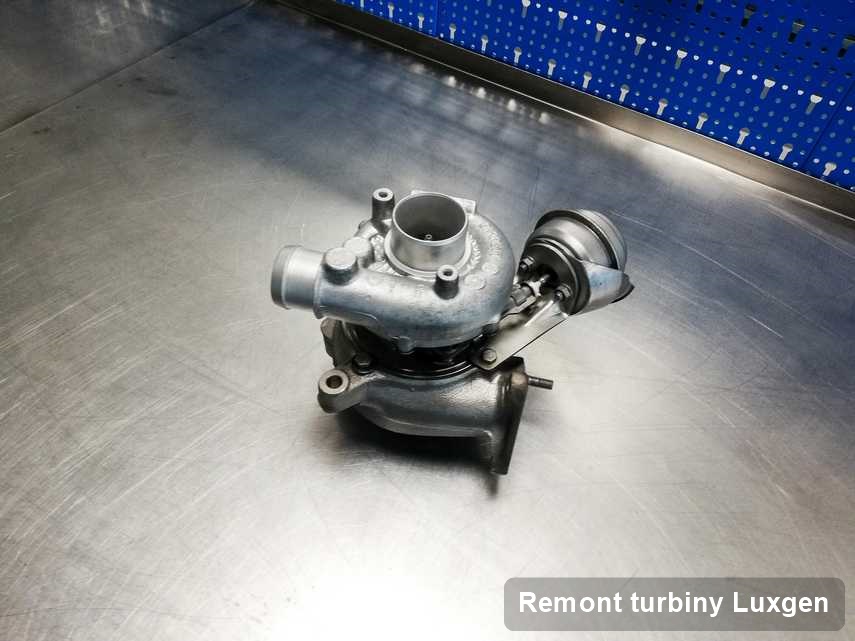 Turbosprężarka do diesla sygnowane logiem Luxgen wyremontowana w firmie gdzie realizuje się serwis Remont turbiny