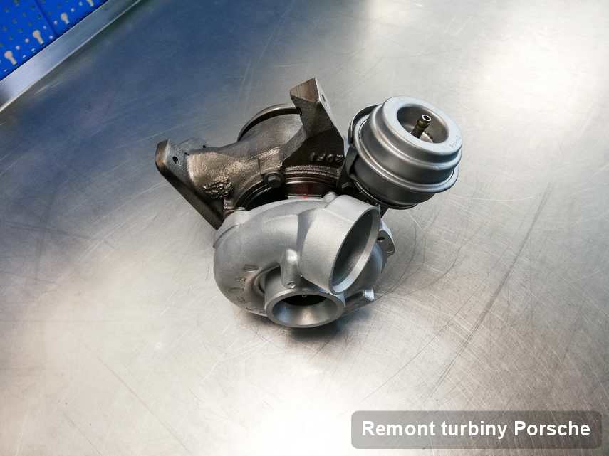 Turbosprężarka do osobówki z logo Porsche naprawiona w firmie gdzie zleca się usługę Remont turbiny