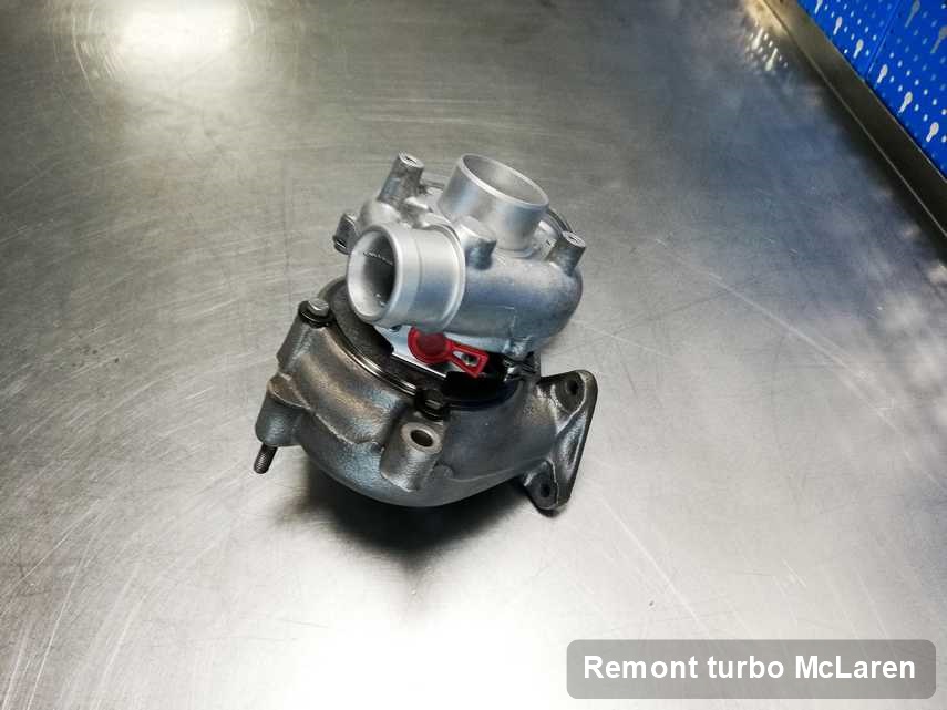 Turbosprężarka do samochodu producenta McLaren naprawiona w warsztacie gdzie realizuje się serwis Remont turbo