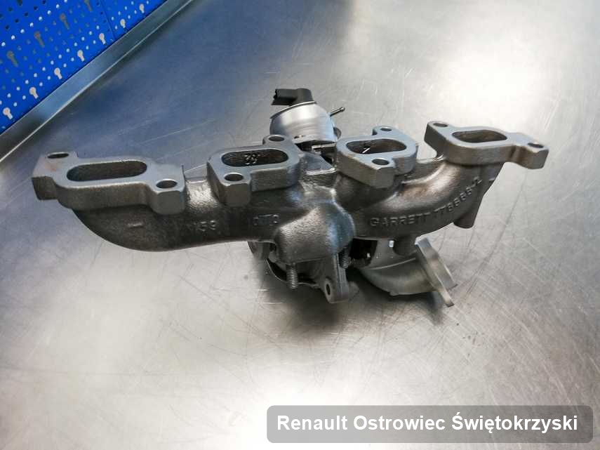 Wyremontowana w laboratorium w Ostrowcu Świętokrzyskim turbosprężarka do aut  firmy Renault przyszykowana w pracowni zregenerowana przed nadaniem