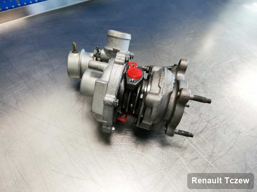 Wyremontowana w pracowni w Tczewie turbosprężarka do pojazdu koncernu Renault przyszykowana w pracowni zregenerowana przed nadaniem