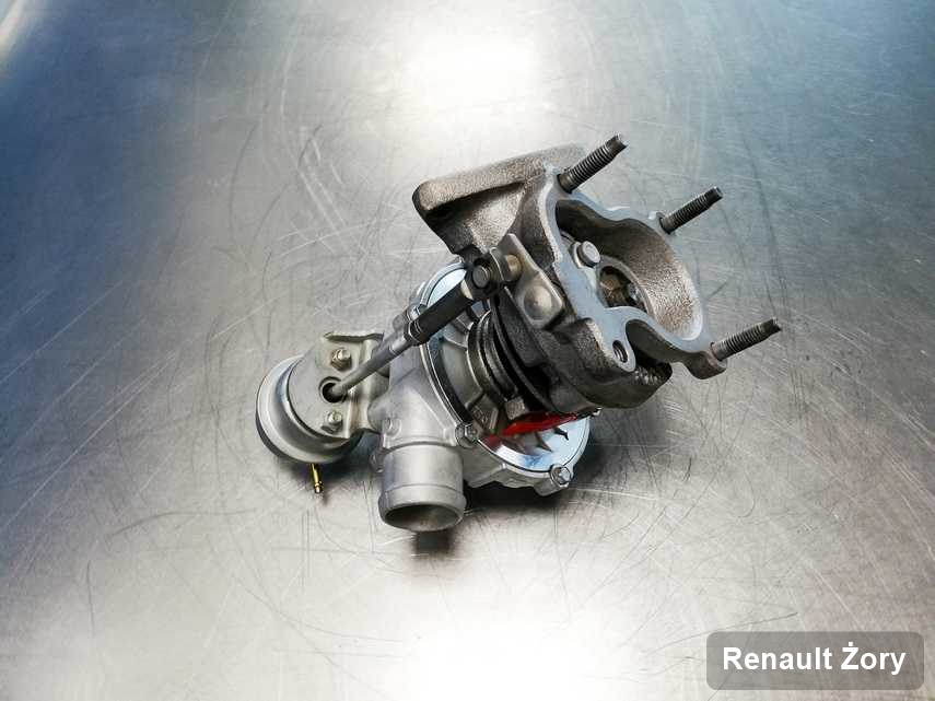 Zregenerowana w pracowni w Żorach turbina do osobówki firmy Renault przygotowana w warsztacie naprawiona przed spakowaniem