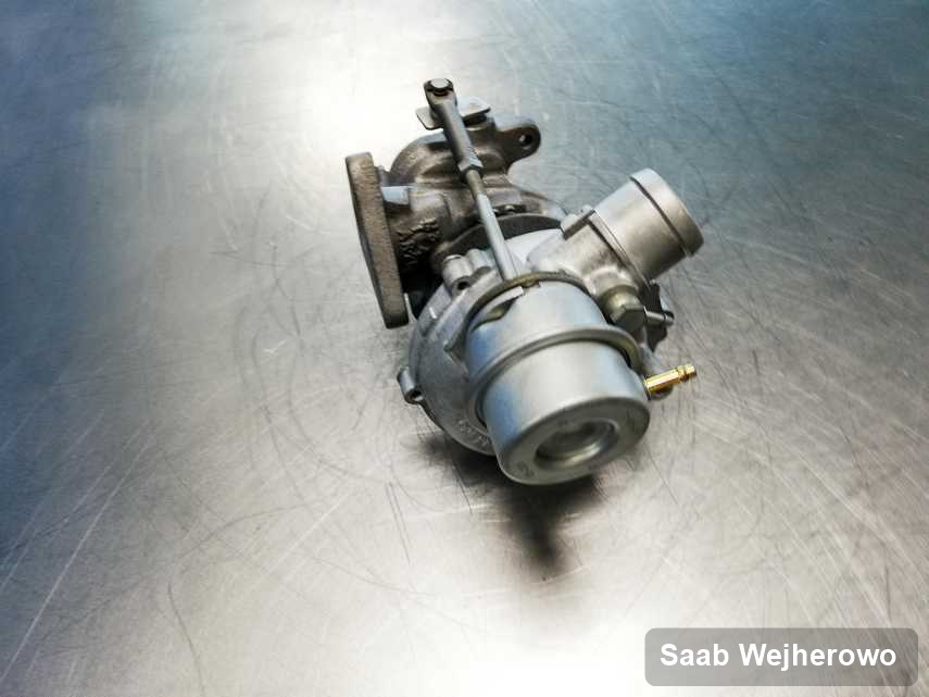 Naprawiona w przedsiębiorstwie w Wejherowie turbina do samochodu koncernu Saab przygotowana w laboratorium wyremontowana przed nadaniem