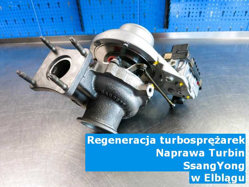 Turbosprężarka marki SsangYong wysłana do regeneracji pod Elblągiem